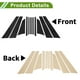 thumbnail image 3 of Moldura de ventana del pilar de puerta Unique Bargains para BMW 2-Series 2016-2019 Negro Frontal Trasero Izquierdo Derecho Sticker Antirrayaduras Cubierta Exterior del Pilar 12 Pcs, 3 of 7