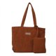 thumbnail image 1 of Bolso de mano de pana para mujer Bolso de hombro de invierno con monedero Bolso hobo (marrón), 1 of 7