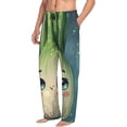 thumbnail image 3 of Mens Pajama Pants - Soft Sleep & Lounge Pants for Men, Adorable Kawaii Fennel Character Cuteness Casual PJ Bottoms Pants with Pockets, 3 of 5
