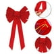 thumbnail image 3 of Adornos navideños, lazo navideño de franela roja., 3 of 5