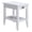 White, variant on Bowery Hill Solid Wood Chairside Table with Drawer and Display Shelf in White