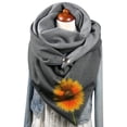 thumbnail image 4 of Women Scarfs  Vintage Print Boho Scarf Shawls Wraps Winter Warm Short Scarves, 4 of 4