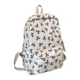 thumbnail image 2 of Bow Backpack For Women Aesthetic Nylon Rucksack Cute Kawaii Backpack Set With Bow Pattern, 2 of 6