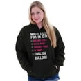 thumbnail image 5 of Look Guys Englsih Bulldog Lover Hoodie Sweatshirt Women Brisco Brands S, 5 of 6