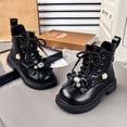 thumbnail image 4 of LvhaoGJOB Ankle Boots for Kids Comfortable Fit ankle boots Stylish Design kids ankle boots Non-Slip Platform Sole girls shoes Winter Everyday Wear Footwear Ankle Boots, 4 of 8