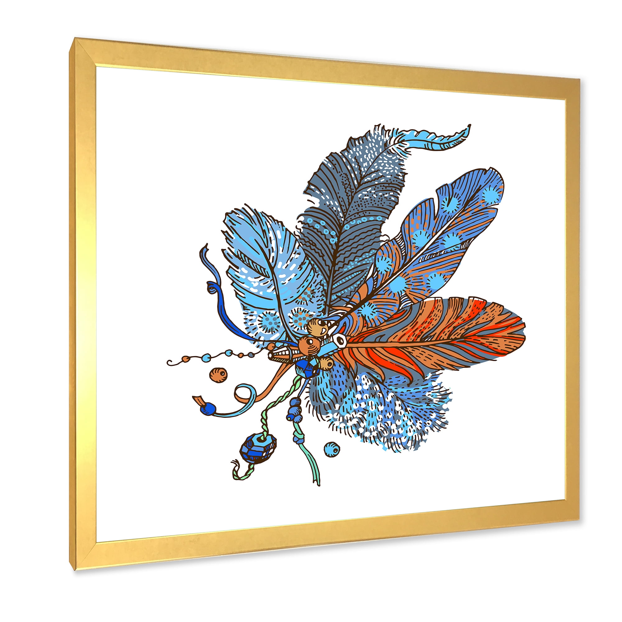 Designart 'Ethnic Boho Art Design' Bohemian & Eclectic Framed Art Print