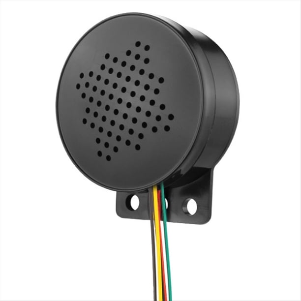 Altavoz de Voz Multifunción de 4 Canales, Alarma , Sirena de Marcha Atrás, Zumbador, Bocina, Pitido, Voz de Arranque del Coche.