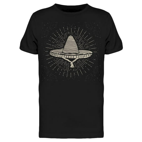 Sombrero Mexican Sketch T-Shirt Men -Image by Shutterstock, Male XX-Large