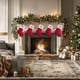 thumbnail image 5 of Seyotauo Christmas Stockings with Initials, Embroidered Xmas Stockings, 7" Large Knitted Xmas Stocking, Christmas Party Fireplace Family Hanging Stocking Decorations, 5 of 6