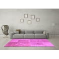thumbnail image 3 of Ahgly Company Indoor Square Abstract Purple Modern Area Rugs, 6' Square, 3 of 4