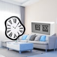 thumbnail image 2 of Reloj de mesa creativo con distorsión y rotación automática, reloj de escritorio con estante silencioso y para el hogar, el escritorio, 2 of 8