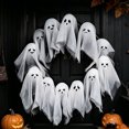 thumbnail image 4 of Halloween Decorations Outdoor DIY Ghost Wreath, Cute Lit Ghost Wreath Spooky Ghost Decoration, Cute Halloween Decor Indoor for front Door, Porch, Window, Wall, 4 of 5