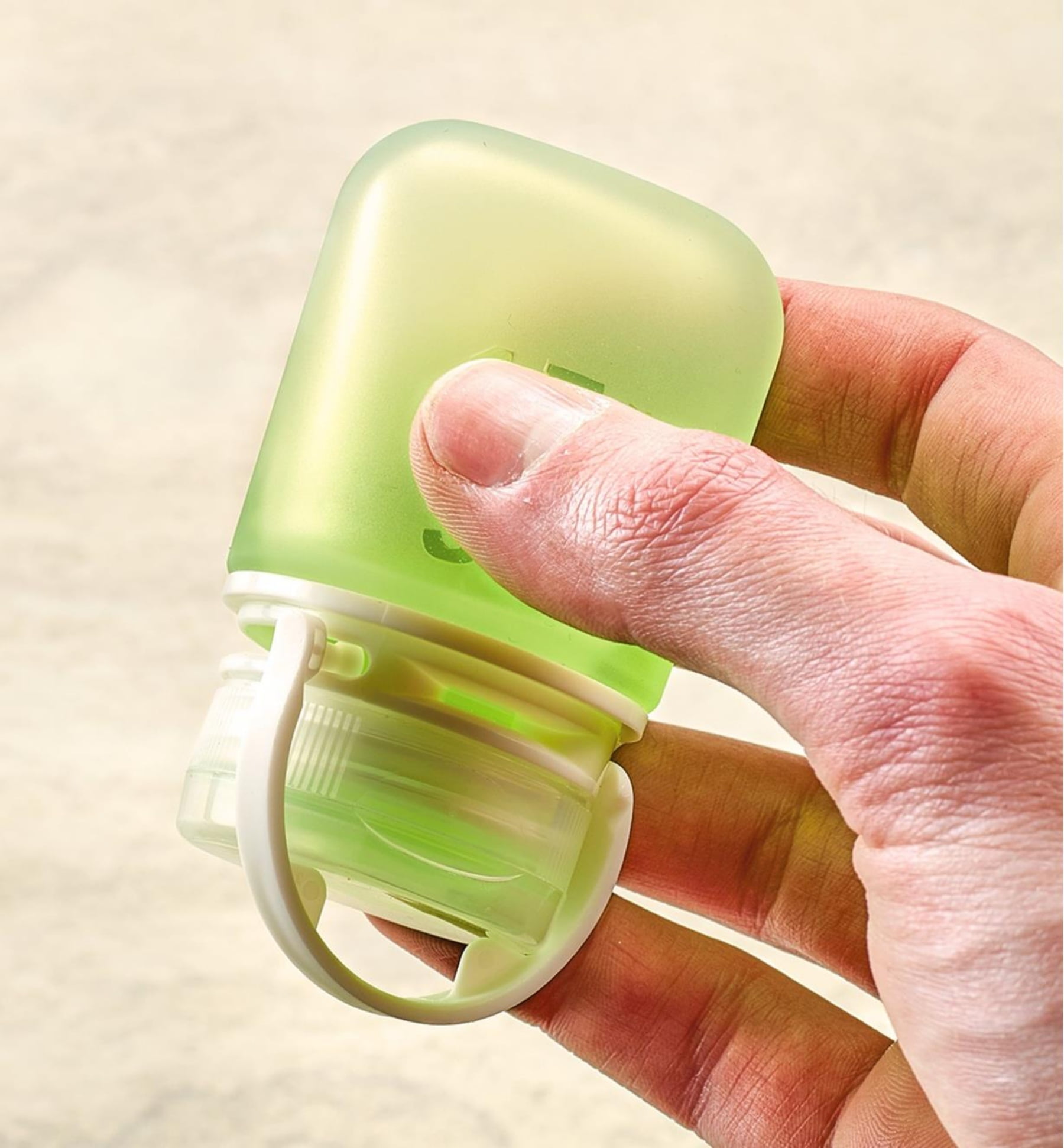 Humangear GoToob+ Soft Silicone Travel Bottle 3-Pack - Small - Clear/Green/Blue