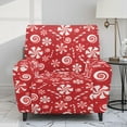 thumbnail image 2 of Xixirimido Christmas Candy Cane Red Recliner Chair Cover 4-Pieces Lazyboy Cover for Recliner Chair with Storage Pockets Furniture Protector for Living Room Printed Sofa Slipcover, 2 of 8