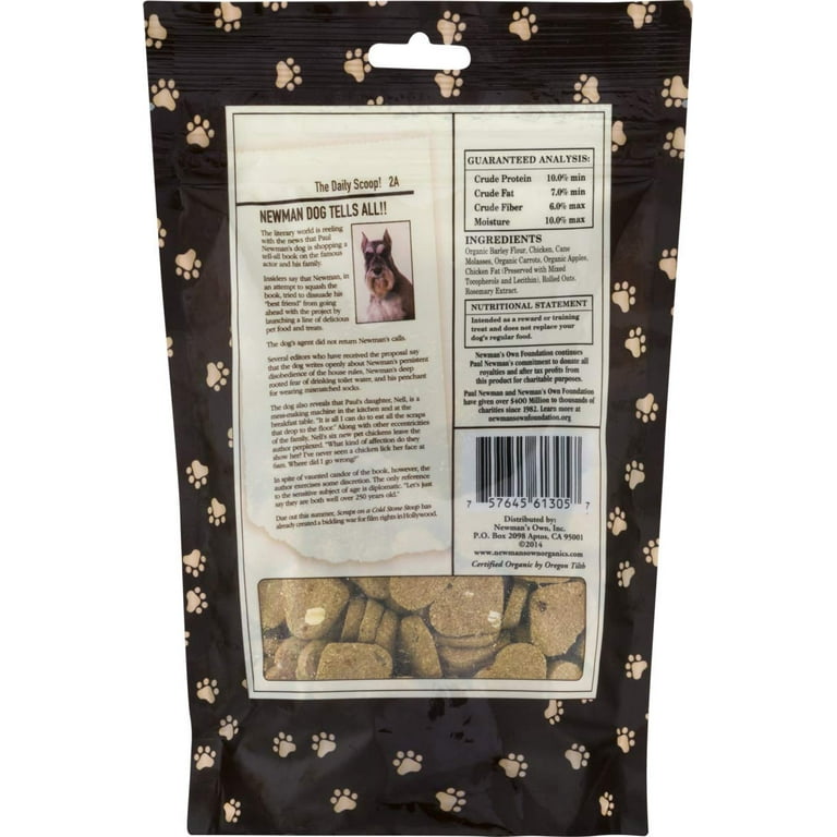 Newman s Own Organics Premium Dog Treats Pack of 6 Chicken Small Size 10 Ounce Walmart