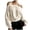 Beige, variant on Off Shoulder Velvet Sweatshirts for Women Long Sleeve Halter-Neck Pullover Top Casual Loose Fitted Party Blouse