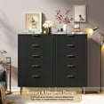 thumbnail image 6 of Kselythan Fluted 5 Drawer Dresser, 48inch Tall Modern Chest of Drawers with Deep Drawers and Wide Top, Wooden Dresser Organizer for Bedroom，Living Room, Hallway, Kids Room, 6 of 8