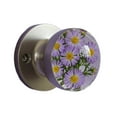 thumbnail image 2 of Lavender Floral Design Retro Decorative Door Handle - Functional Entryway Knob Replacement Easy Installation for Interior Doors, 2 of 5