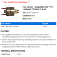thumbnail image 2 of Fuel Injector - Compatible with 1994 - 1995 GMC C3500HD 7.4L V8, 2 of 2