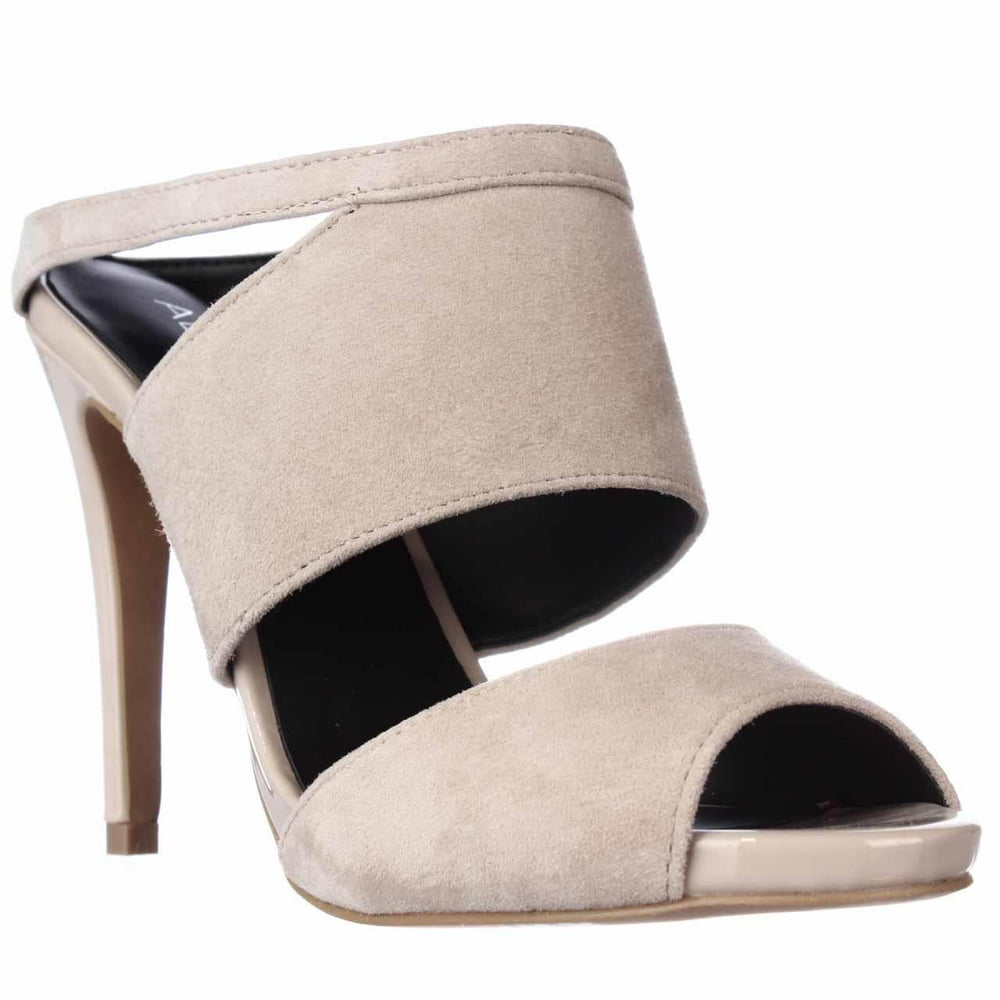 ALDO Womens Aldo Ama Peep Toe Mule Heels Bone