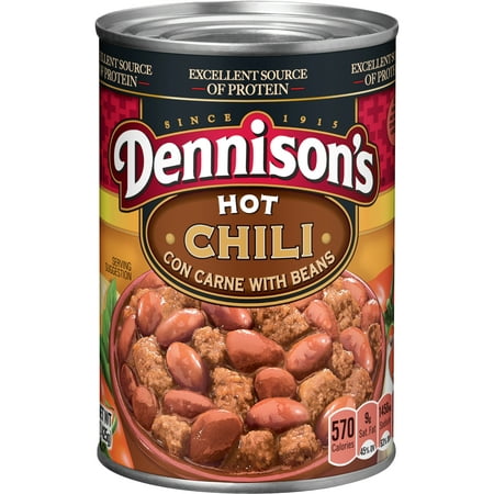 (6 Pack) Dennison's Hot Chili Con Carne with Beans, 15