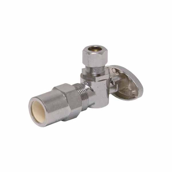 Ez Flo 10729lf Eastman 1 2 Cpvc X 3 8 Comp Angle Stop Valve Walmart Com Walmart Com
