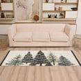 thumbnail image 2 of Yayeee Runner Rug for Bedroom 2'x6' Machine Washable Hallway Non Slip Mat, Hand Drawn Christmas Trees, 2 of 8