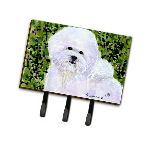 Carolines Treasures SS8817TH68 Bichon Frise Leash Holder or Key Hook, Large, Multicolor