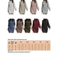 thumbnail image 2 of Fashnice Chandail Femme Col Roulé Robe Chandail Tricot Mini Robes Élégantes Usage Quotidien Vert Foncé TG, 2 of 2
