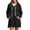 B01-Black-Sweatshirt, variant on Zxlsdmn 1/4 Button Long Tunic Hoodie Women Trendy Side Slit Hoodies Lightweight Long Sleeve Drawstring Sweatshirts Comfy Fall Hooded Sweatshirts with Pocket Black L