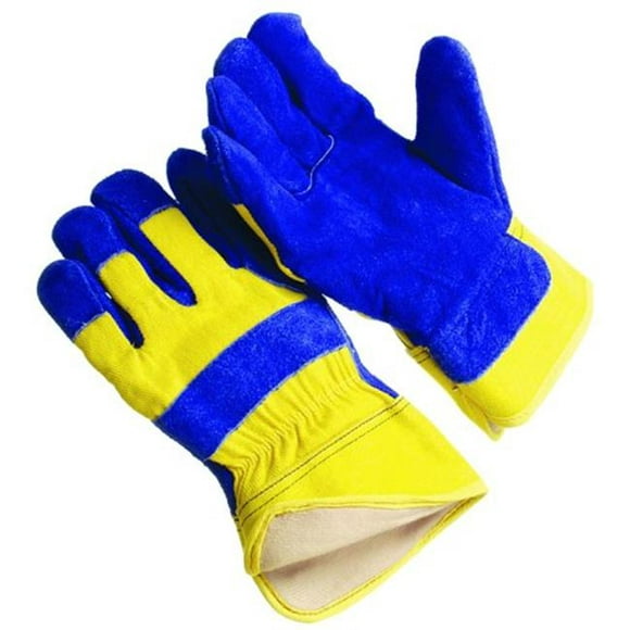Seattle Glove 9-1240BY-L Bleu Palm & Jaune Toile Arrière Gant- Pack de 12
