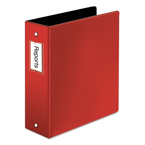 Cardinal Premier Easy Open Locking Round Ring Binder, 3' Cap, 11 x 8 1/2, Red