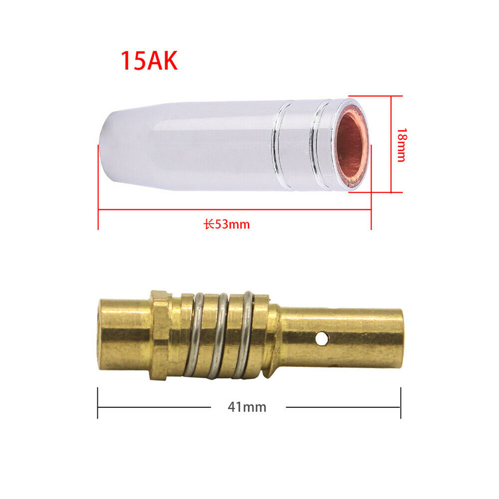 Power Nozzle m6 x 25mm 0,8mm Nickel Plated mb14 mb15 mb24 mb240 contact Pipe tbi150