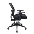 thumbnail image 4 of Deluxe Black Fabric Chair with AirGrid Back and Mesh Seat, 4 of 4