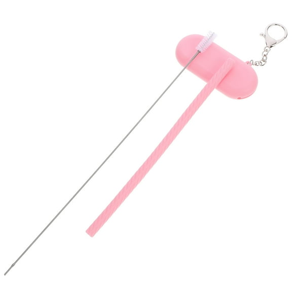WHAMVOX Straws Silicone Straw Cover 20.00X0.80X0.80CM Pink