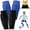 Black Blue, variant on SQDWYGUO Shin Defender Shin Guards - 2 Set Soccer Shin Guards Shin Pads, Kids Shin Guards Sleeves Guards Soccer, with Honeycomb Pads, for Soccer Kids Youth Adult,Green Blue,L(age 14 )