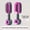Large-sized upgraded push-type - Purple [2-piece set], variant on Retractable Self-Cleaning Cushion Brush, 3D Push Button Hair Brush with Elastic Airbag, Detangling Scalp Massage Comb for Thick Coarse Hair, White Red