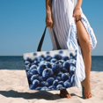 thumbnail image 6 of Gaeub Blueberry Beach Travel Bag, Multi-Pocket Beach Bag, Summer Vacation Bag, Beach Essentials Tote, 6 of 7