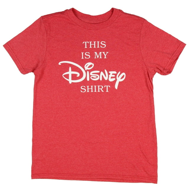 T-Shirt Disney pour Garçon « This Is My Disney Shirt Logo Script » (Très Petit)