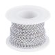 thumbnail image 2 of 1 rollo de cadena de cristal para accesorios de decoración de bodas y collares de bricolaje (plata ss16), 2 of 10