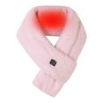 thumbnail image 2 of Edvintorg Winter Solid Color Smart Heating Massage Scarf for Lovers Usb Electric Heating Neck Protector To Keep Warm Pink, 2 of 3