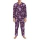 thumbnail image 3 of Fotbe Snake And Flower Pijama de Hombre con Estampado de Manga Larga, Conjunto de 2 Piezas, Ropa de Dormir Suave y Cómoda con Bolsillos-XX-Large, 3 of 7