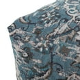 thumbnail image 4 of Noble House Cube Bohemian Fabric Pouf, Blue, 4 of 6