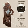 thumbnail image 5 of LazyOne Wearable Hooded Blanket for Kids, Animal Hooded Blanket (Moose Blanket), 5 of 7