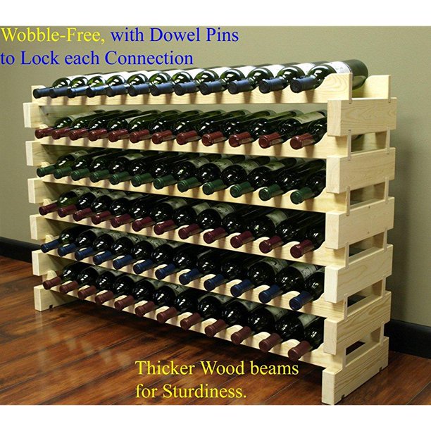 stackable wine rack stackable storage stand display shelves, wobble