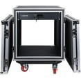 thumbnail image 2 of Sound Town Shock Mount 12U ATA Rack Case with 2U Drawer, 21” Rackable Depth, Casters - Pro Tour Grade (STRC-SP12D2), 2 of 6