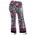 thumbnail image 4 of White Mark Women's Plus Size Printed Palazzo Pants, 4 of 5