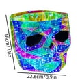 thumbnail image 2 of 2025 New LED Prismatic Skull, Prismatic Halloween Skull Decor, Prismatic Iridescent Spooky Skull, Halloween Light Up Skull, Halloween Lights Gift for Women Men, Halloween Decorations, 2 of 6