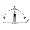 thumbnail image 3 of ZZkhGO Steel Newton‘s Cradle, Balance Ball Physics Science Desk Toy, Metal Pendulum Swing Kinetic Motion Toy for Office Desk Decor Gift, 3 of 3