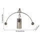 thumbnail image 3 of Fiudx Ofertas Flash Del Día Newtons Cradle Steel Balance Fun- Desarrollo De Ciencias Físicas, Escritorio Educativo, Juguete Para Regalo, 3 of 3